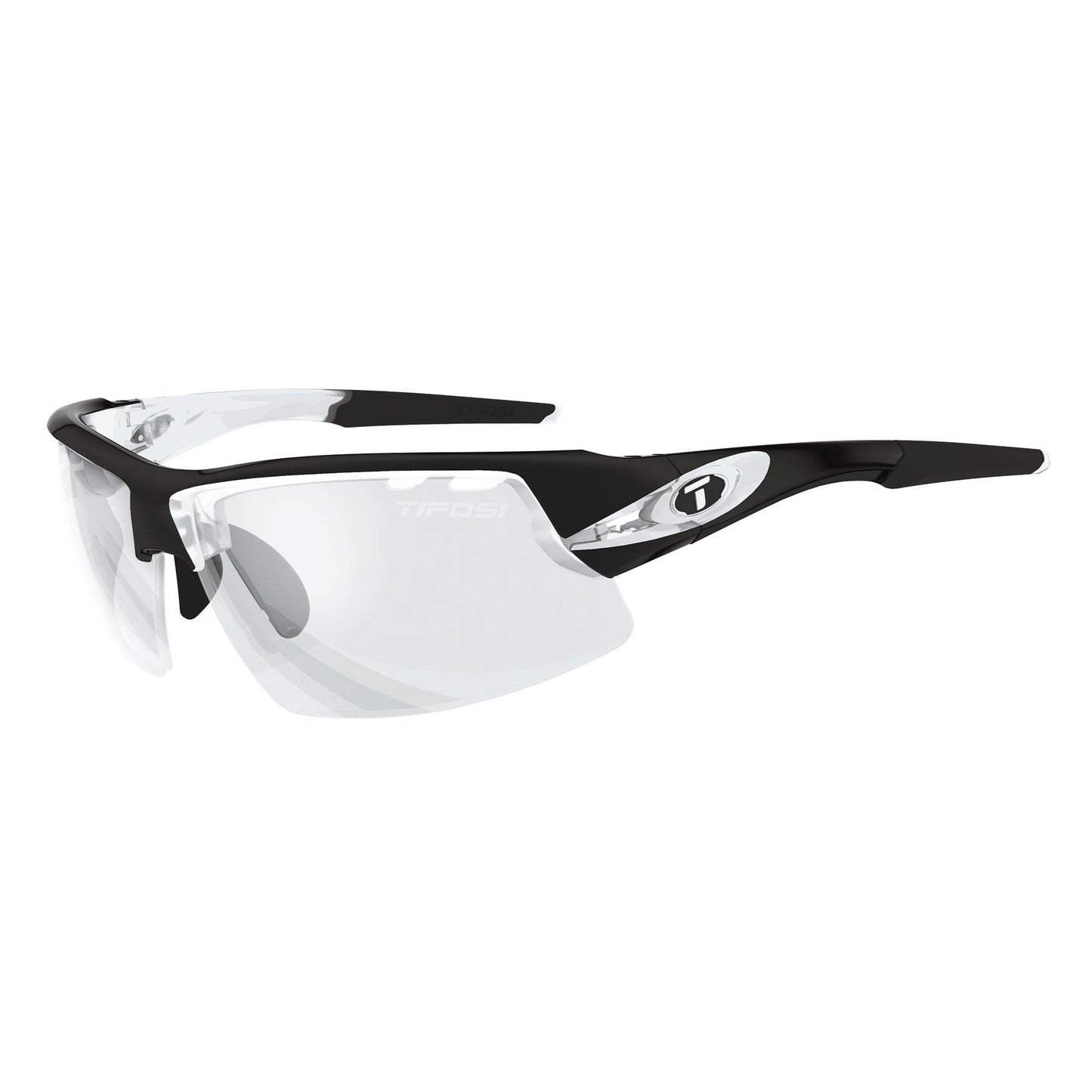 Tifosi Crit Crystal Black Fototec Light night lens sunglasses Crystal black