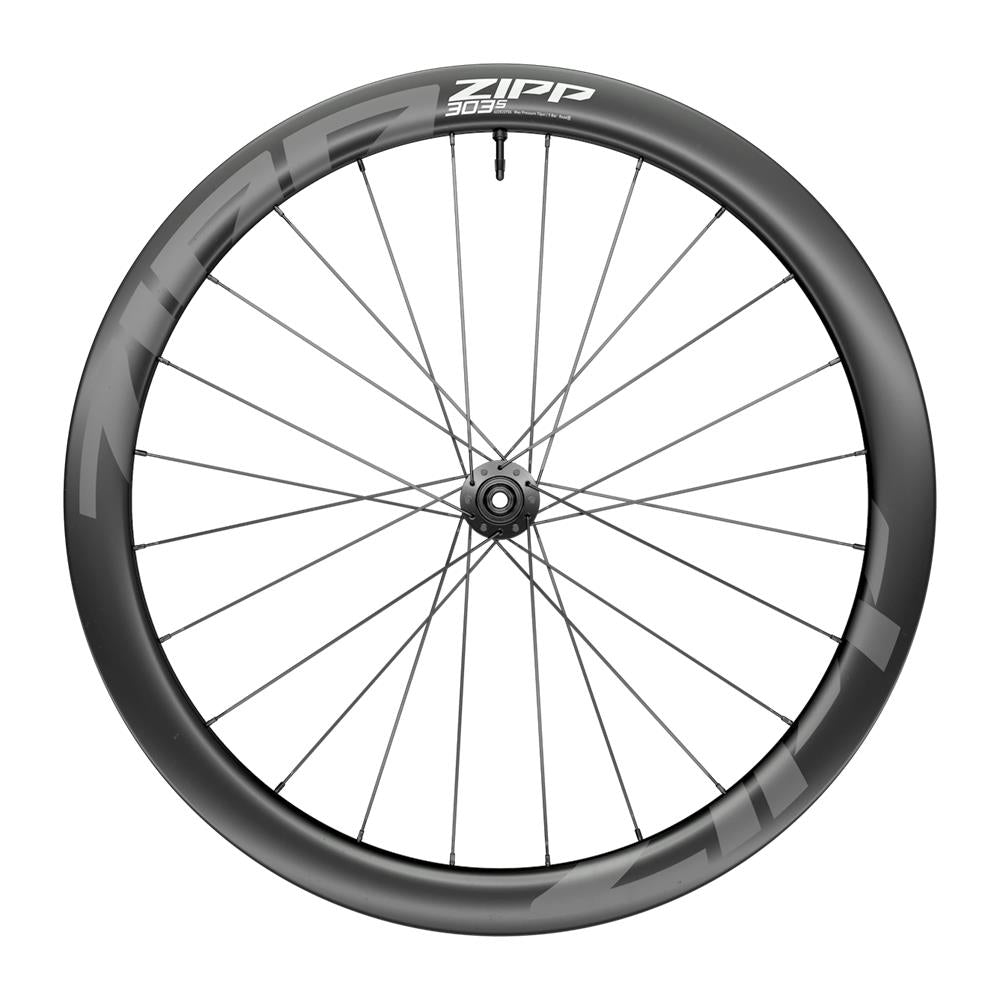 ZIPP 303 S CARBON TUBELESS DISC BRAKE CENTER LOCKING 700C FRONT 24SPOKES 12X100MM STANDARD GRAPHIC