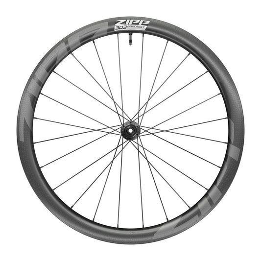 ZIPP 303 FIRECREST CARBON TUBELESS DISC BRAKE CENTER LOCKING 700C FRONT 24SPOKES 12X100MM STANDARD GRAPHIC A1
