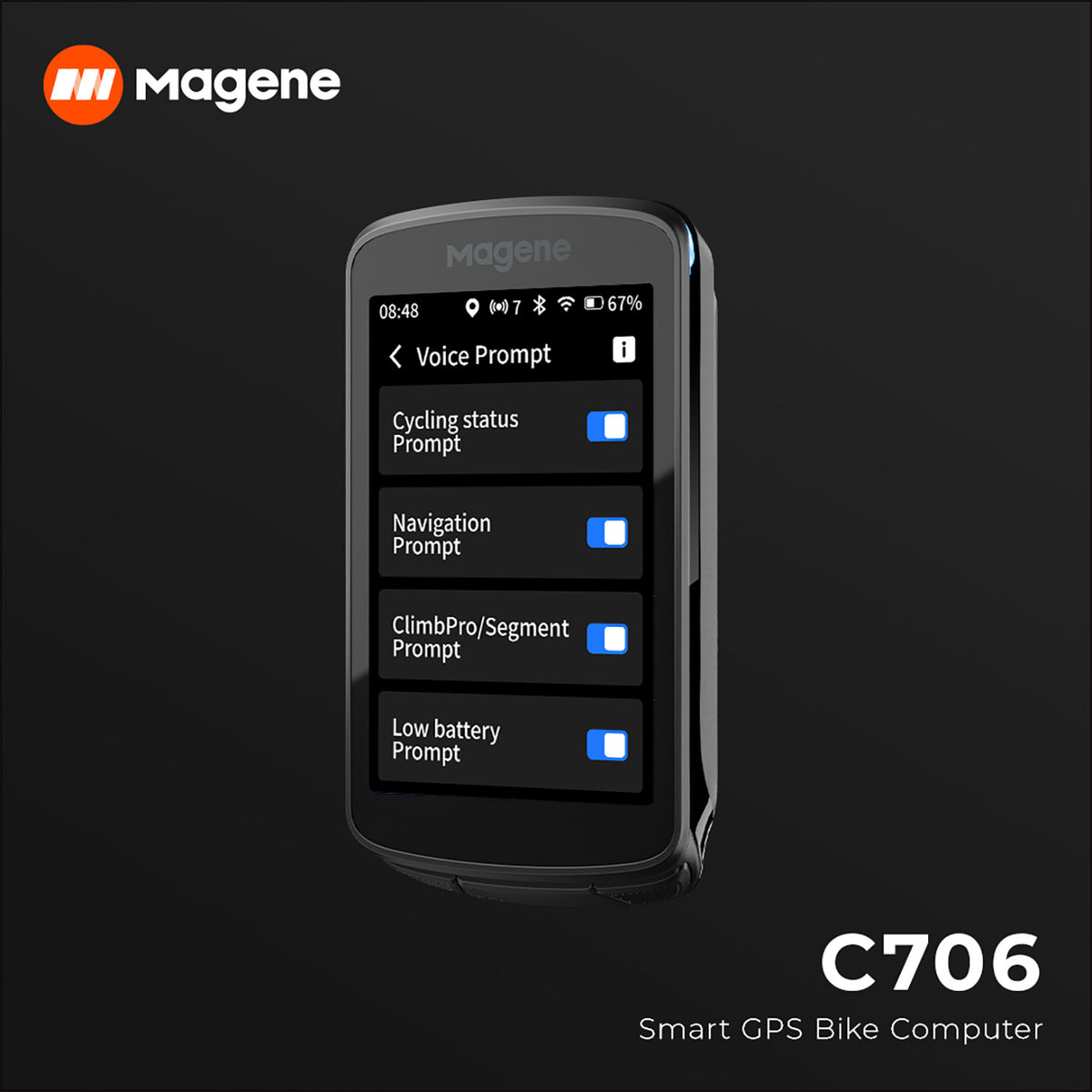 C706 Smart GPS Bike Computer