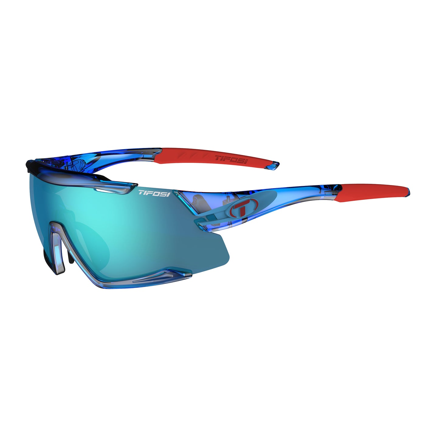 Tifosi Aethon interchangeable Clarion lens sunglasses Crystal blue/ Clarion blue